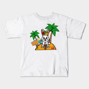 Bunny on an island Kids T-Shirt